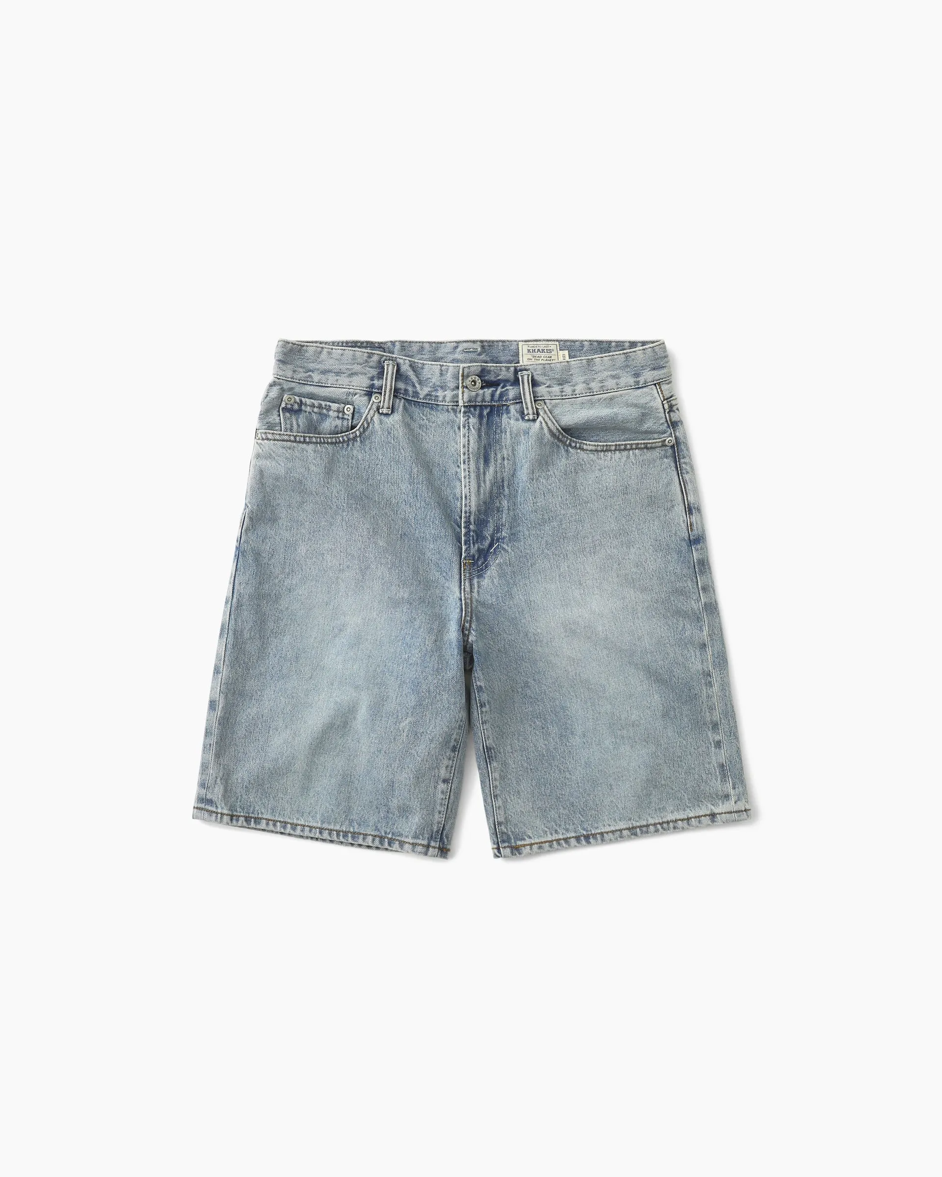 Washed Denim Short Mid Blue