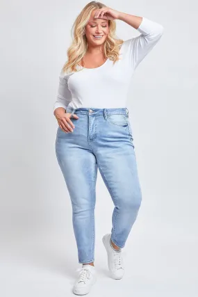 Women's Plus Size Sustainable Curvy Fit High Rise Skinny Jeans