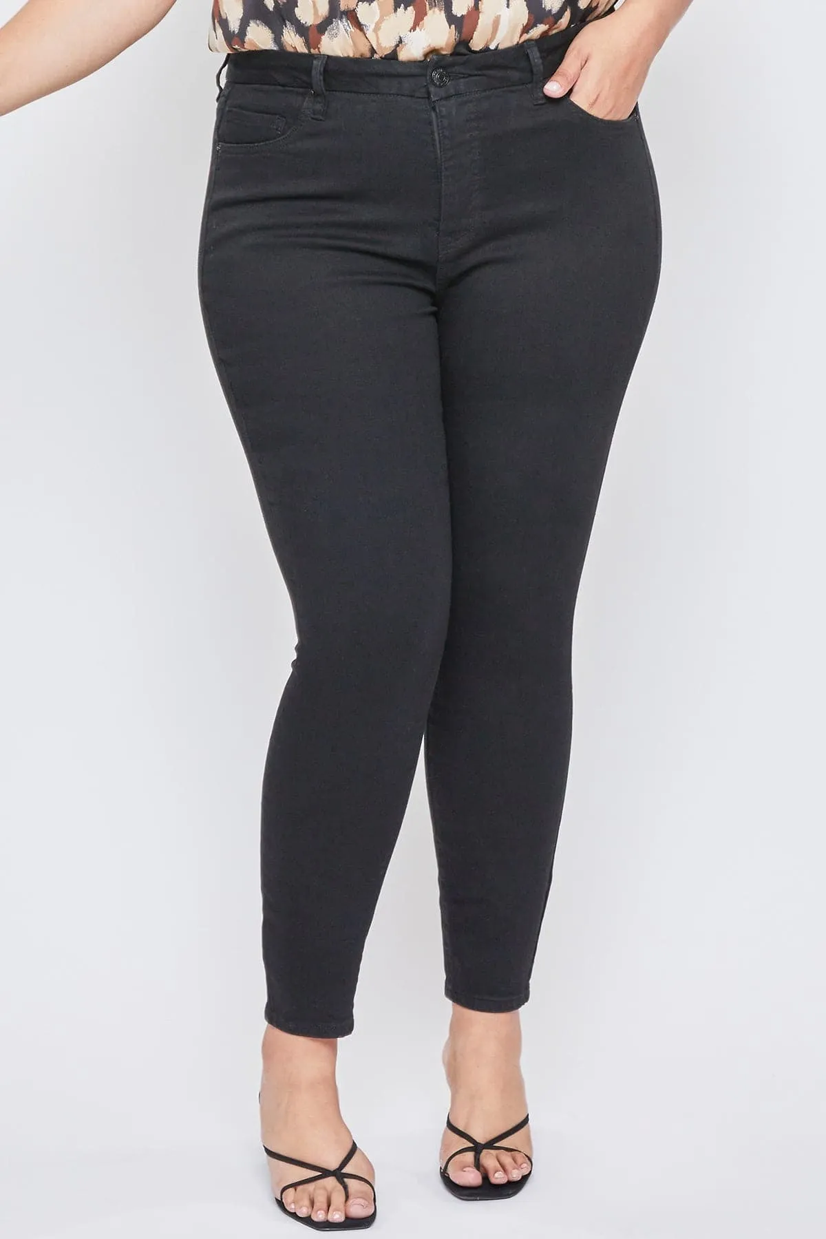 Women's Plus Size Sustainable Curvy Fit High Rise Skinny Jeans