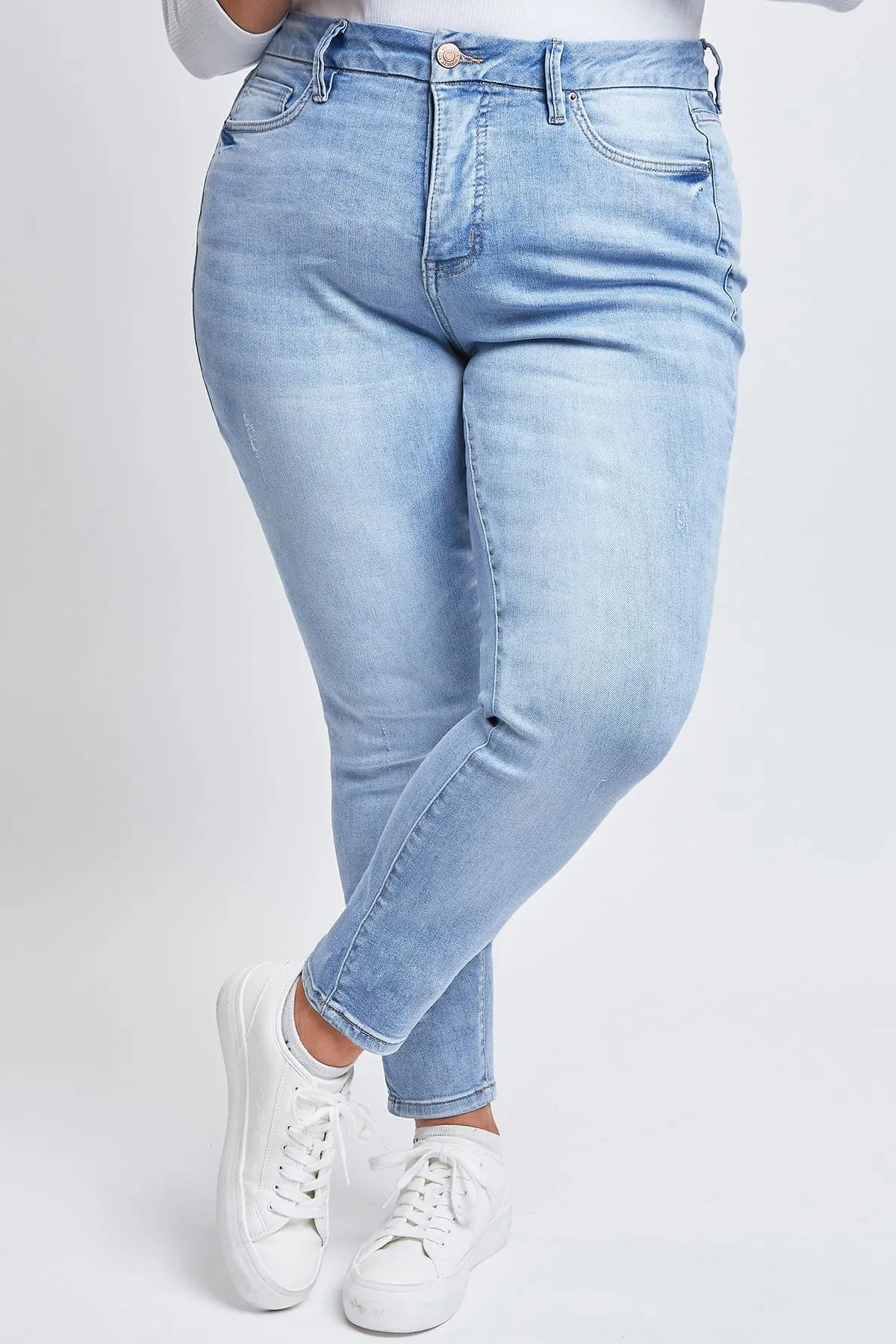 Women's Plus Size Sustainable Curvy Fit High Rise Skinny Jeans