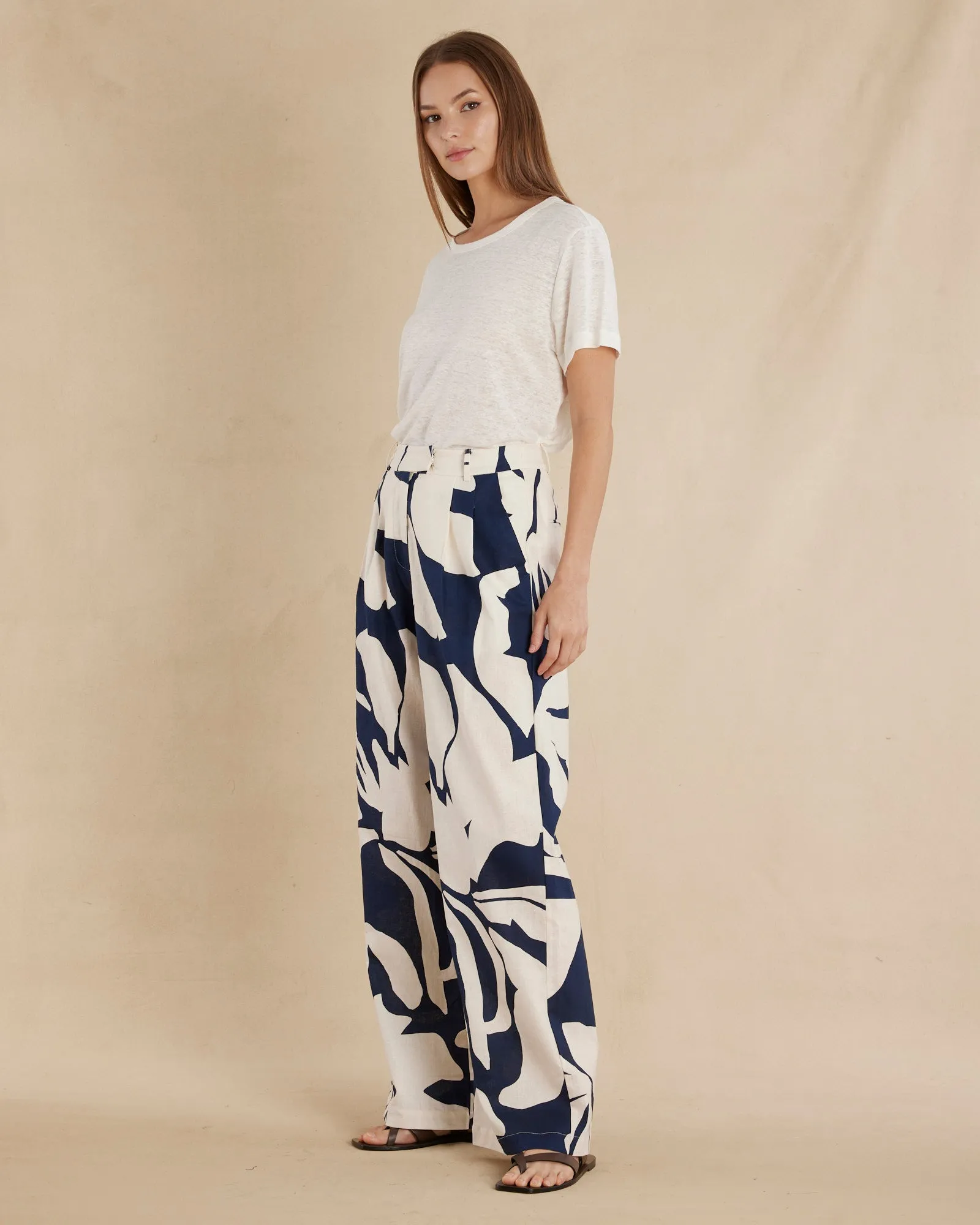 Zaffira Linen Pant